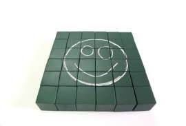 Комплект меловых кубиков (4x4 см., 36 штук)