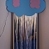 Зеркальное панно с фиброоптическими нитями «Разноцветный дождь»
