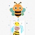 Крепление для рисунков с тросом "Веселая пчелка"