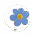 Крепление для рисунков с тросом Синий цветок